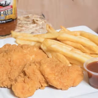 5 Chicken tenders and fries